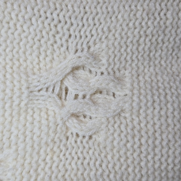 Doogan Donegal Pure New Wool Ireland Cable Knit Rolled Kneck Sweater NWOT - Picture 5 of 15